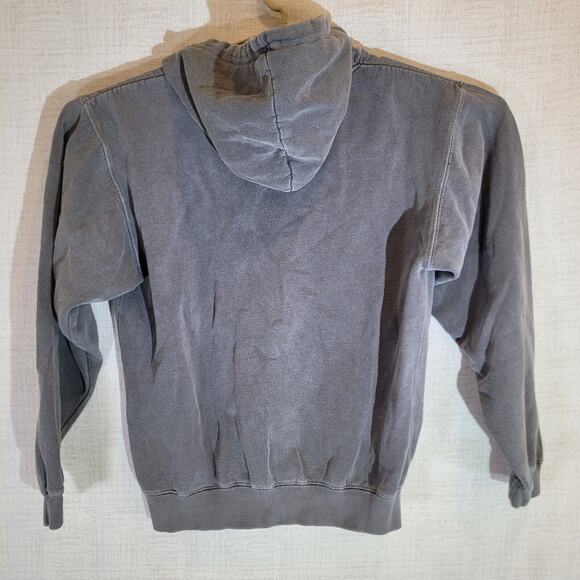 Chicago Hoodie Sweatshirt Adult Small Gray 1/4 Zip Pocket Drawstring Pocket - Picture 5 of 9